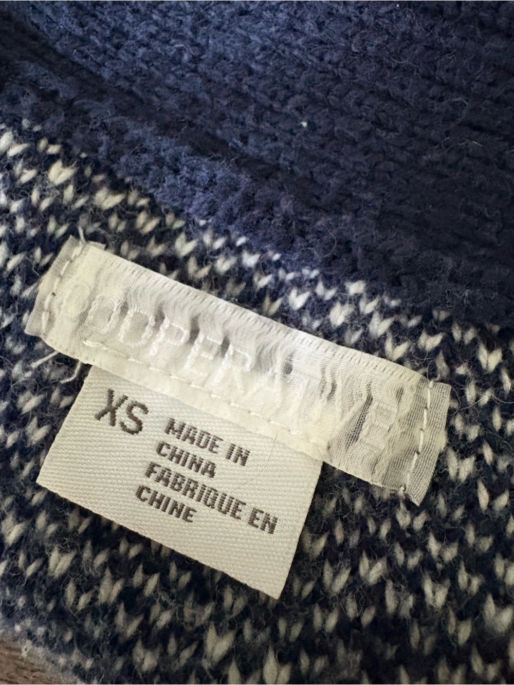 Urban Outfitters Cooperative Navy Fox-Pocket Knit Cardigan Sweater - Picture 9 of 10